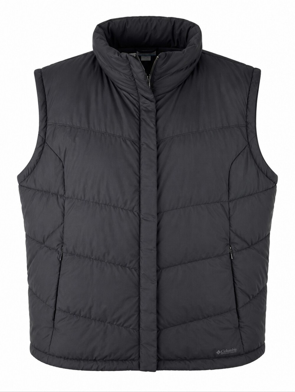 Vintage Columbia Down Puffer Vest Men’s XXL Black Full Zip Outdoor Winter Jacket